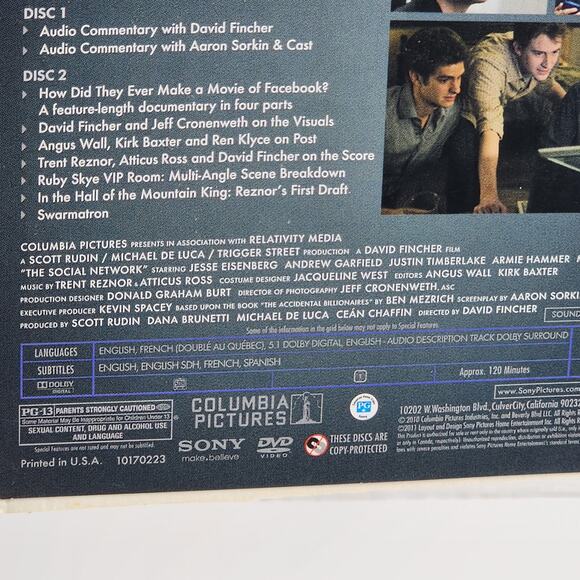 The Social Network (Two-Disc Collector's Edition) - DVD Movie - Picture 8 of 9